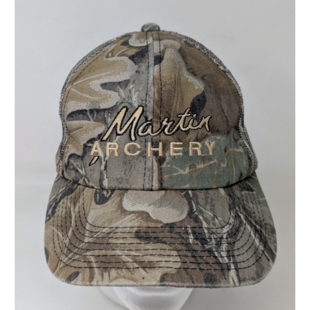 Martin Archery Trucker Snapback Camo Hat Camoflauge Hunting Vintage Kudzu